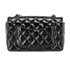 Mini Rectangular Classic Single Flap, &pound;3,600, Handbags, Black, Patent Leather, Back view